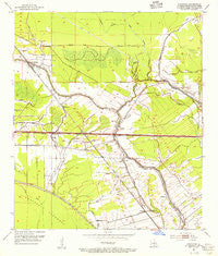 Fordoche Louisiana Historical topographic map, 1:24000 scale, 7.5 X 7.5 Minute, Year 1954