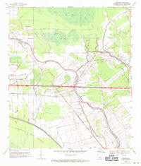 Fordoche Louisiana Historical topographic map, 1:24000 scale, 7.5 X 7.5 Minute, Year 1969