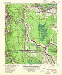Fordoche Louisiana Historical topographic map, 1:62500 scale, 15 X 15 Minute, Year 1939