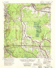 Fordoche Louisiana Historical topographic map, 1:62500 scale, 15 X 15 Minute, Year 1955