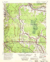Fordoche Louisiana Historical topographic map, 1:62500 scale, 15 X 15 Minute, Year 1955