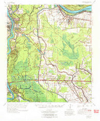 Fordoche Louisiana Historical topographic map, 1:62500 scale, 15 X 15 Minute, Year 1970