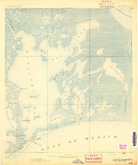 Fort Livingston Louisiana Historical topographic map, 1:62500 scale, 15 X 15 Minute, Year 1893