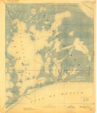 Fort Livingston Louisiana Historical topographic map, 1:62500 scale, 15 X 15 Minute, Year 1893