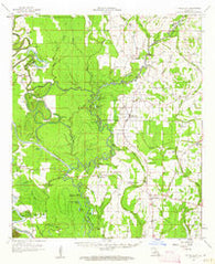 Fort Necessity Louisiana Historical topographic map, 1:62500 scale, 15 X 15 Minute, Year 1958