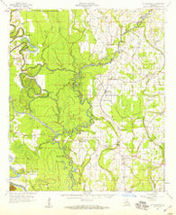 Fort Necessity Louisiana Historical topographic map, 1:62500 scale, 15 X 15 Minute, Year 1958