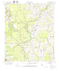 Fort Necessity Louisiana Historical topographic map, 1:62500 scale, 15 X 15 Minute, Year 1958