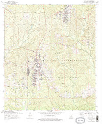 Fort Polk Louisiana Historical topographic map, 1:24000 scale, 7.5 X 7.5 Minute, Year 1974
