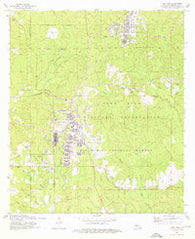 Fort Polk Louisiana Historical topographic map, 1:24000 scale, 7.5 X 7.5 Minute, Year 1974