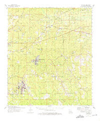 Fort Polk Louisiana Historical topographic map, 1:62500 scale, 15 X 15 Minute, Year 1974