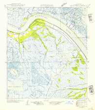 Fort St. Philip Louisiana Historical topographic map, 1:31680 scale, 7.5 X 7.5 Minute, Year 1954