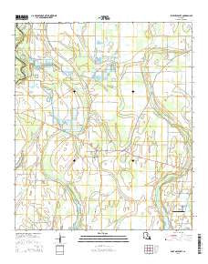 Fort Necessity Louisiana Current topographic map, 1:24000 scale, 7.5 X 7.5 Minute, Year 2015
