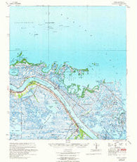 Forts Louisiana Historical topographic map, 1:62500 scale, 15 X 15 Minute, Year 1960