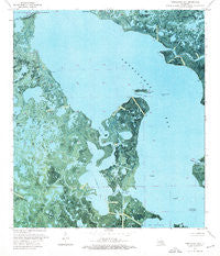 Fourleague Bay Louisiana Historical topographic map, 1:24000 scale, 7.5 X 7.5 Minute, Year 1974