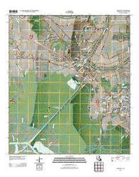 Franklin Louisiana Historical topographic map, 1:24000 scale, 7.5 X 7.5 Minute, Year 2012