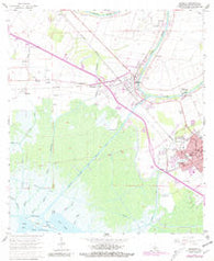 Franklin Louisiana Historical topographic map, 1:24000 scale, 7.5 X 7.5 Minute, Year 1963