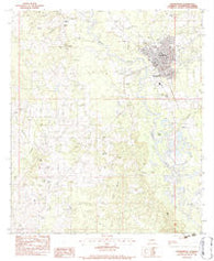 Franklinton Louisiana Historical topographic map, 1:24000 scale, 7.5 X 7.5 Minute, Year 1983