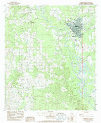 Franklinton Louisiana Historical topographic map, 1:24000 scale, 7.5 X 7.5 Minute, Year 1983