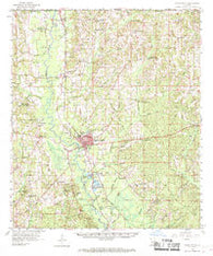 Franklinton Louisiana Historical topographic map, 1:62500 scale, 15 X 15 Minute, Year 1958