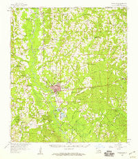 Franklinton Louisiana Historical topographic map, 1:62500 scale, 15 X 15 Minute, Year 1958