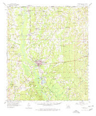 Franklinton Louisiana Historical topographic map, 1:62500 scale, 15 X 15 Minute, Year 1958