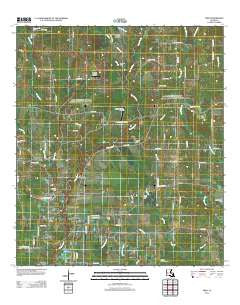 Fred Louisiana Historical topographic map, 1:24000 scale, 7.5 X 7.5 Minute, Year 2012
