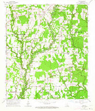 Fred Louisiana Historical topographic map, 1:24000 scale, 7.5 X 7.5 Minute, Year 1963