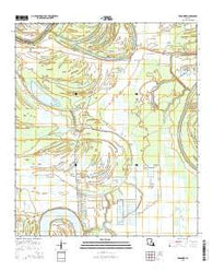 Frogmore Louisiana Current topographic map, 1:24000 scale, 7.5 X 7.5 Minute, Year 2015