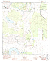 Frogmore Louisiana Historical topographic map, 1:24000 scale, 7.5 X 7.5 Minute, Year 1983