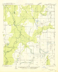 Fruge Lake Louisiana Historical topographic map, 1:31680 scale, 7.5 X 7.5 Minute, Year 1947