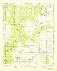 Fruge Lake Louisiana Historical topographic map, 1:31680 scale, 7.5 X 7.5 Minute, Year 1947