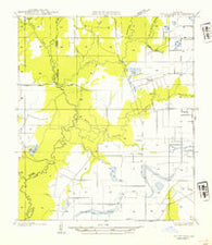 Fruge Lake Louisiana Historical topographic map, 1:31680 scale, 7.5 X 7.5 Minute, Year 1954