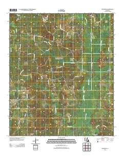 Fryeburg Louisiana Historical topographic map, 1:24000 scale, 7.5 X 7.5 Minute, Year 2012