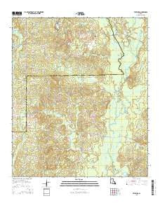 Fryeburg Louisiana Current topographic map, 1:24000 scale, 7.5 X 7.5 Minute, Year 2015