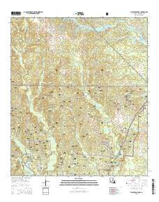 Fullerton Lake Louisiana Current topographic map, 1:24000 scale, 7.5 X 7.5 Minute, Year 2015