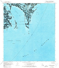 Garden Island Pass Louisiana Historical topographic map, 1:24000 scale, 7.5 X 7.5 Minute, Year 1971
