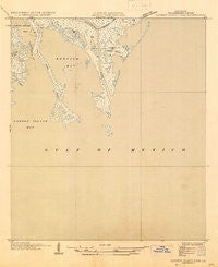 Garden Island Pass Louisiana Historical topographic map, 1:31680 scale, 7.5 X 7.5 Minute, Year 1935