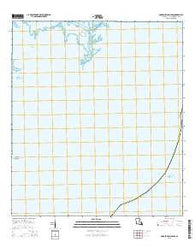 Garden Island Pass Louisiana Current topographic map, 1:24000 scale, 7.5 X 7.5 Minute, Year 2015