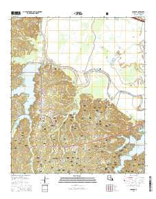 Gardner Louisiana Current topographic map, 1:24000 scale, 7.5 X 7.5 Minute, Year 2015