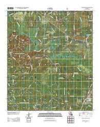 Georgetown Louisiana Historical topographic map, 1:24000 scale, 7.5 X 7.5 Minute, Year 2012
