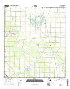 Gheens Louisiana Current topographic map, 1:24000 scale, 7.5 X 7.5 Minute, Year 2015