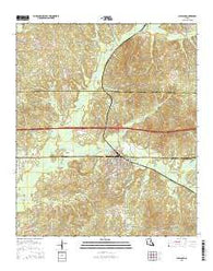 Gibsland Louisiana Current topographic map, 1:24000 scale, 7.5 X 7.5 Minute, Year 2015