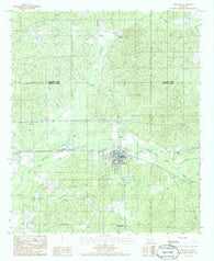 Gibsland Louisiana Historical topographic map, 1:24000 scale, 7.5 X 7.5 Minute, Year 1986