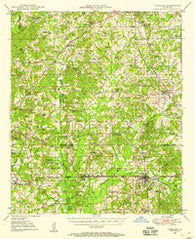 Gibsland Louisiana Historical topographic map, 1:62500 scale, 15 X 15 Minute, Year 1949