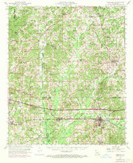 Gibsland Louisiana Historical topographic map, 1:62500 scale, 15 X 15 Minute, Year 1949