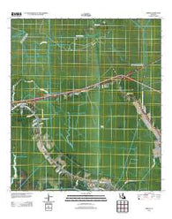 Gibson Louisiana Historical topographic map, 1:24000 scale, 7.5 X 7.5 Minute, Year 2012