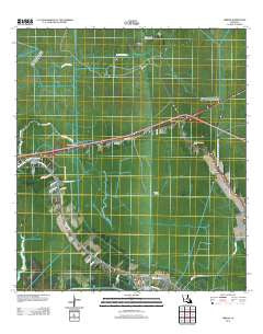 Gibson Louisiana Historical topographic map, 1:24000 scale, 7.5 X 7.5 Minute, Year 2012