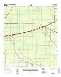 Gibson Louisiana Current topographic map, 1:24000 scale, 7.5 X 7.5 Minute, Year 2015