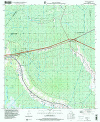 Gibson Louisiana Historical topographic map, 1:24000 scale, 7.5 X 7.5 Minute, Year 1998