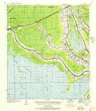 Gibson Louisiana Historical topographic map, 1:62500 scale, 15 X 15 Minute, Year 1939